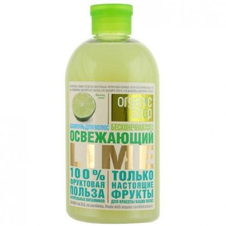 Купить Шампунь для волосся "Освіжаючий лайм" Organic Shop Shampoo в Украине