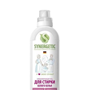Купить SYNERGETIC Биоразлагаемый концентрированный гель для стирки белого белья в Украине