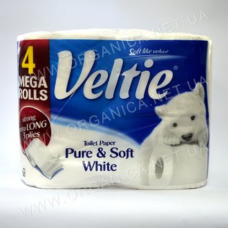 Купить Туалетний папір Veltie білий в Украине