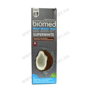 Купить Укрепляющая зубная паста "Супервайт" Biomed Superwhite в Украине